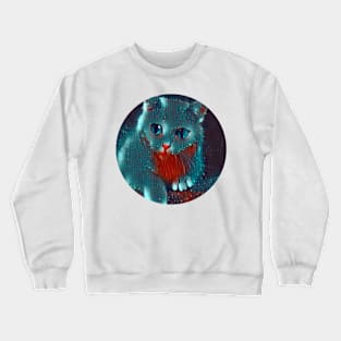 Fuzzy mycat, revolution for cats Crewneck Sweatshirt